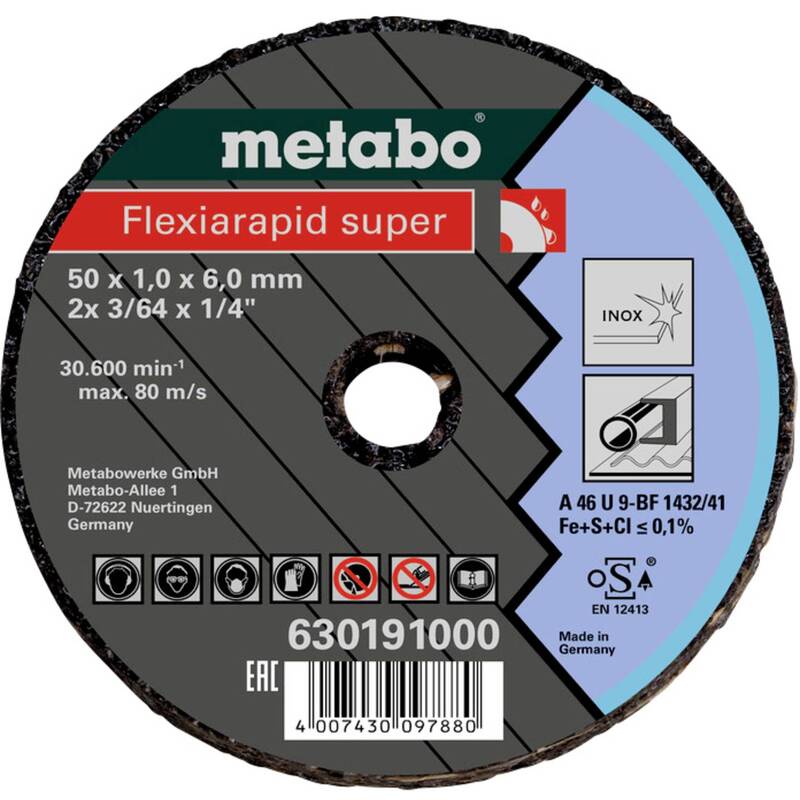 [neuwertig] B-ware Metabo Trennscheibe Schleifscheibe Rostfreier Stahl Edelstahlbearbeitung 25stück