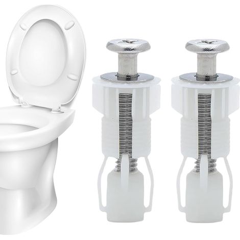 Toilet Seat Screws, Sturdy 2 Pieces Kit For Floor Mount Replacement And Installation Of Bathroom Fixtures