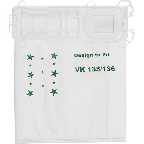 Royaluxe -convient Pour Vorwerk Vk135 Vk136 Kobold136 Vk369 Non-woven Dust Bag Garbage Bag, 10 Pcs.