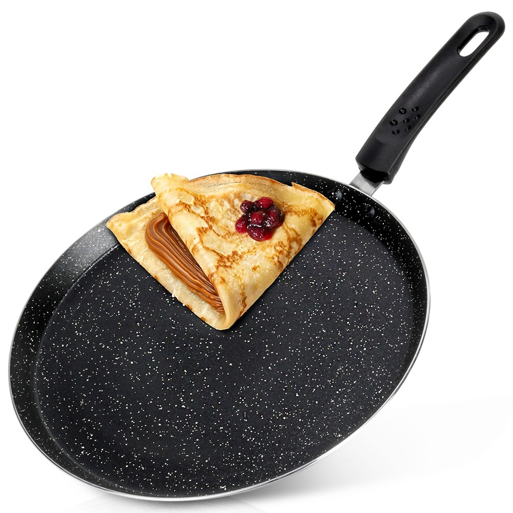 Antihaftbeschichtete Granit-pfannkuchenform Für Gasinduktion, 28 Cm