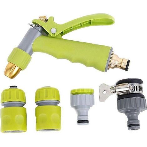 Aluminum-coppered Water Gun Car Wash High-pressure Spray Gun Set