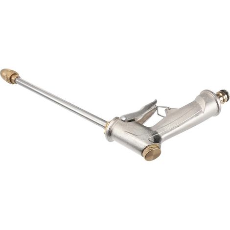 Silver Water Gun Spray Nozzle For Car Use With Long Nozzle