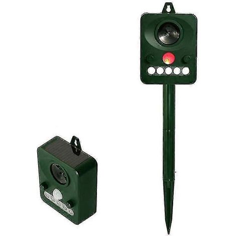 Solar Ultrasonic Bird Repeller Dog Repeller Strobe Infrared Light Animal Repeller Sound And Light Bird Repeller