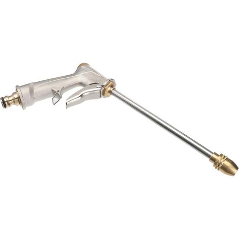 Water Gun Nozzle Long Nozzle Full Metal Plating For Car Use