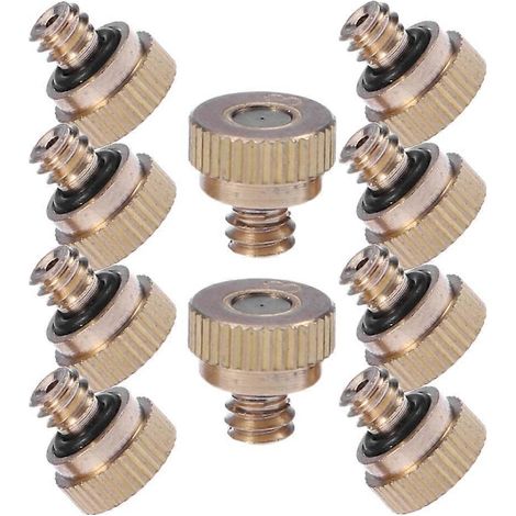 Stainless Steel Misting Nozzle Atomizing Spray Mister Nozzle For Outdoor Agricultural Irrigation And Air Purification 10pcs