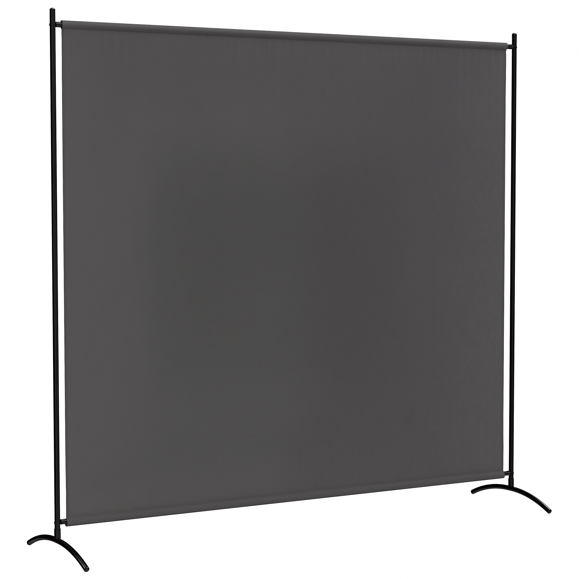 180 Cm Großer, Einteiliger Outdoor-raumteiler Mit Uv30+-schutz, Dunkelgrau