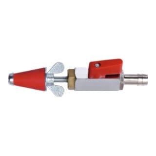 ROTHENBERGER Gasprüfstopfen, konisch, Gr.2 (3/4"-1.1/4"), mit Kupplung - 351262