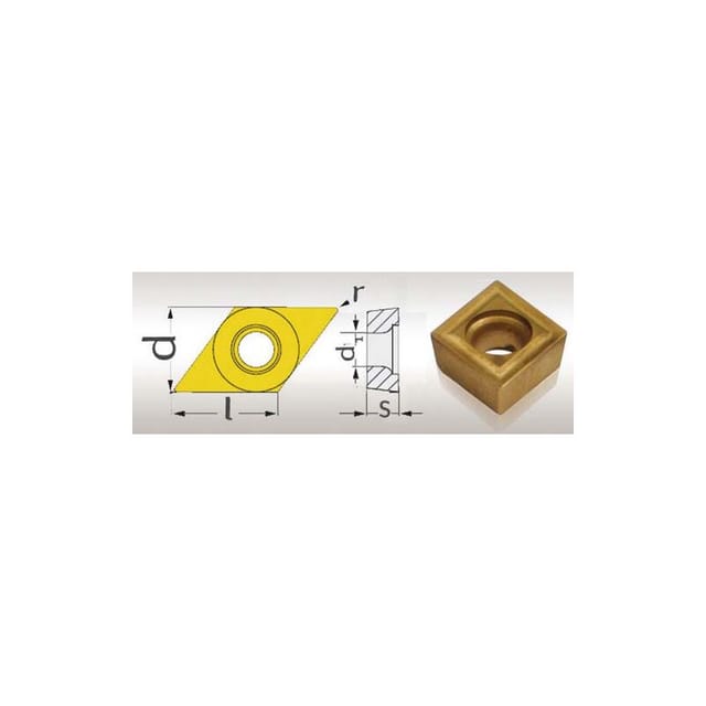HM-Einsatz, 10mm, V/35 DCM070204, 5 Stück optimale 3441166