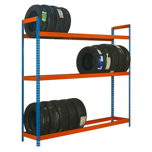 Simonrack Metallregal blau orange