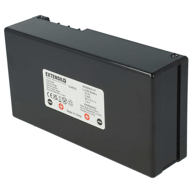 Extensilo - Akku kompatibel mit Gartenkraft RM500 Rasenmäher(3400mAh, 25,2V, Li-Ion)