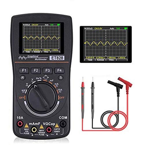 Et828 2-in-1 Intelligentes Digitales Oszilloskop-multimeter Mit 1 Mhz Bandbreiten-abtastrate