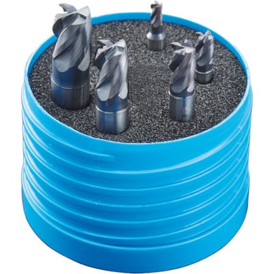 FP - VHM-Schaftfräser-Satz ecoSpeedcut-Universal ALUNIT-S-beschichtet Satz din 6535-HA n 4 Schneiden Alpen