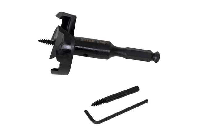 Forstnerbohrer 68mm Durchmesser, Holzbohrer, selbstzuführende Schraubenspitze, hochwertig, schneller Spanabtrag, für Kork, Karton, Hartholz, mdf