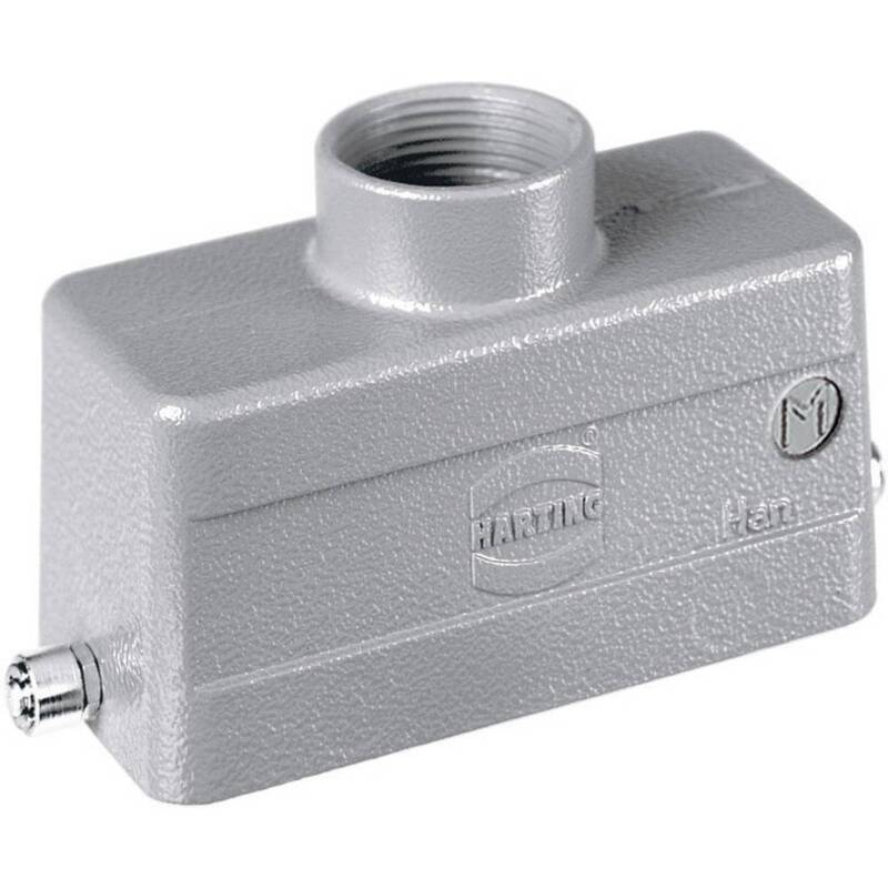 [neuwertig] B-ware Harting Tüllengehäuse Gehäuse Han 16b Steckergehäuse Grau M25 Ip65 1 Stück