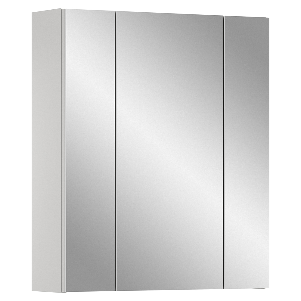 Badezimmer Spiegelschrank Mit 60 Cm Breite In Weiß, 3 Spiegeltüren Mit 3d-funktion - Iggesund-158