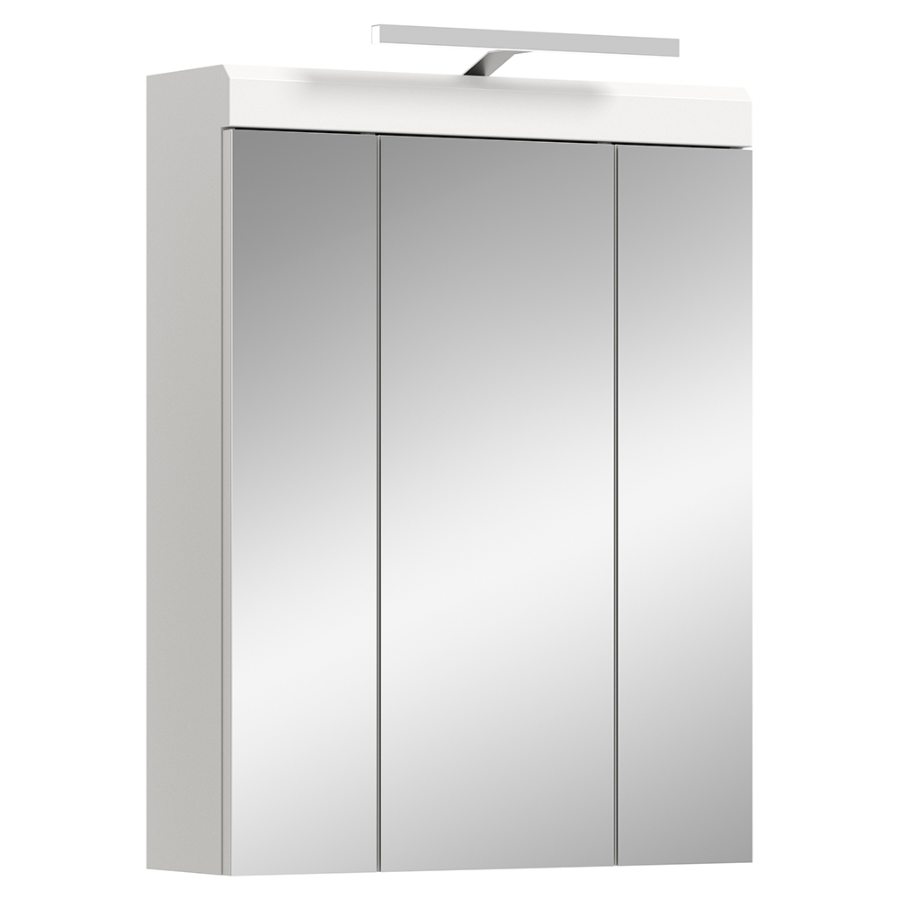 Badezimmer Spiegelschrank Inkl. Beleuchtung, 60 Cm Breit, In Weiß - Siroco-158