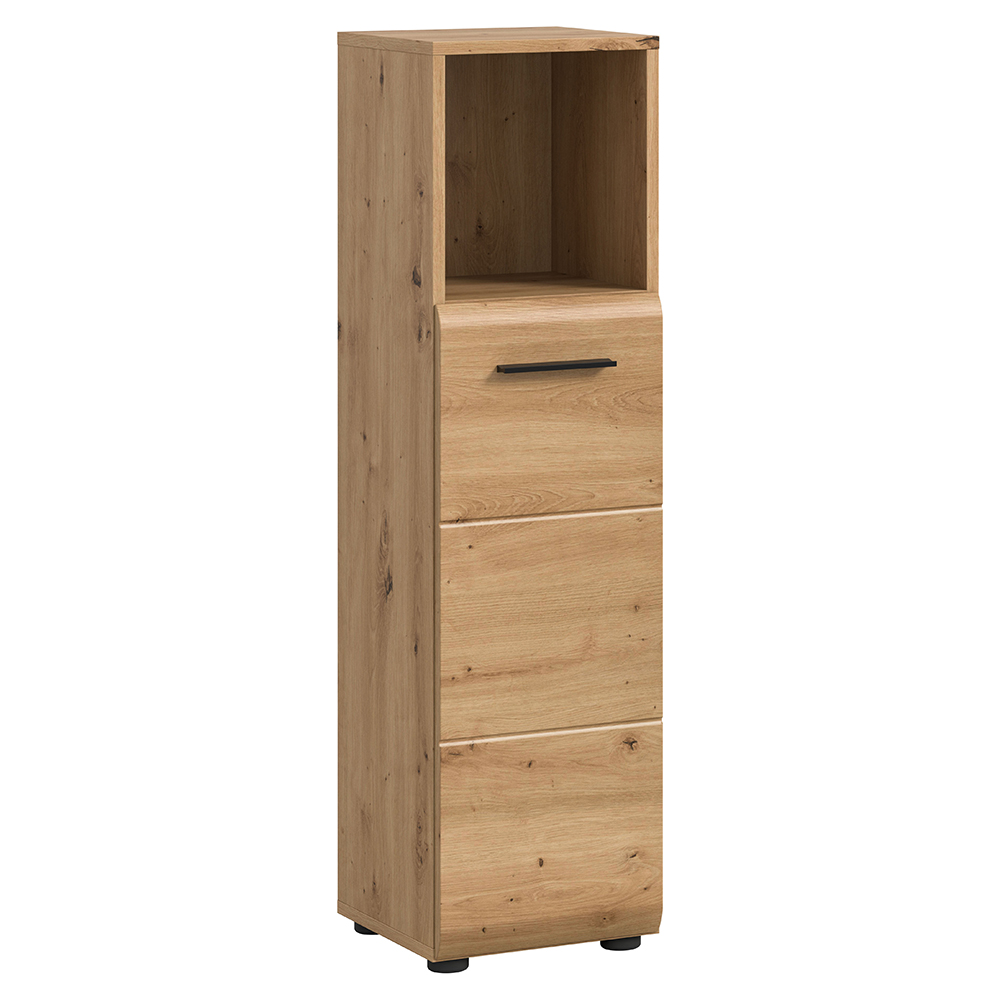 Badezimmer Midischrank Mit 30 Cm Breite In Eiche, 1 Schublade & 1 Offenes Fach - Iggesund-158