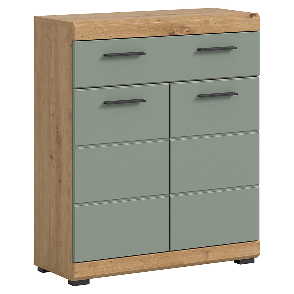 Badezimmer Unterschrank, 74 Cm Breit, In Artisan Eiche Mit Salbei - Siroco-158