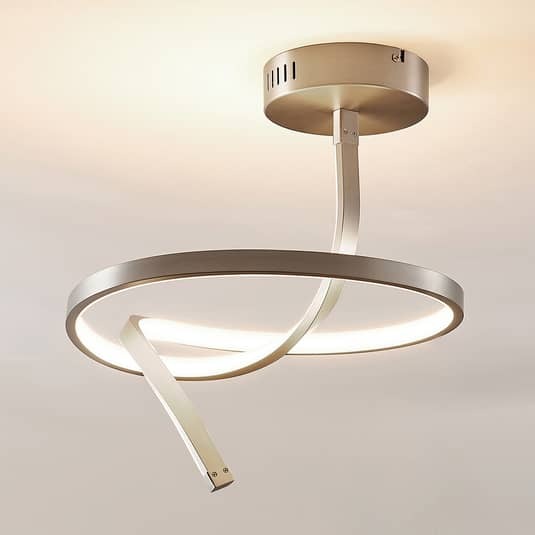 [neuwertig] B-ware Lucande Eingedrehte Led-deckenlampe Lampe Leuchte Deckenlampe Dominykas 28,5w