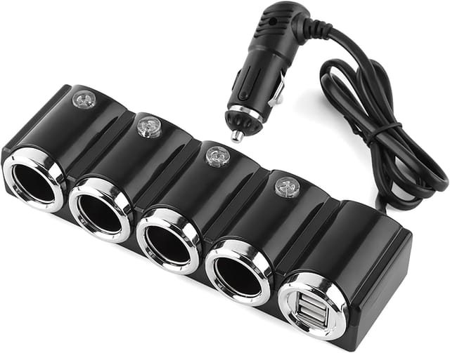 Zigarettenanzünder DC 12V/24V USB 4-Wege-Universal-Auto-USB-Zigaretten-Schnellladeadapter Beliebt