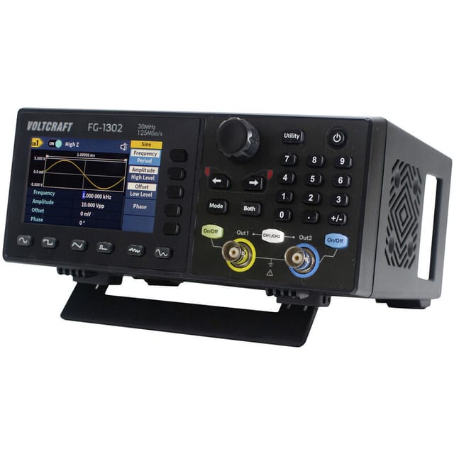 Voltcraft - FG-1302 Funktionsgenerator netzbetrieben 1 µHz - 30 MHz 2-Kanal Arbiträr