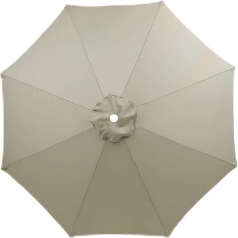 3.5m Rechange Pour Parasol De Patio En Extérieur Remplacement Robuste Pour Parapluie De Marché Toile De Parasol Pour 8 Baleines Protection Uv Et Imperméable Auvent De Rechange Seulement,taupe