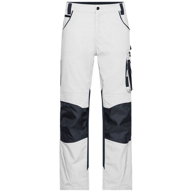 James & Nicholson Arbeitsbundhose JN832 Gr. 54 white/carbon