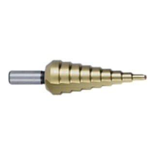TERRAX by RUKO Stufenbohrer HSS TiN, gerade Nut - Gr. 1 - A101051TTX