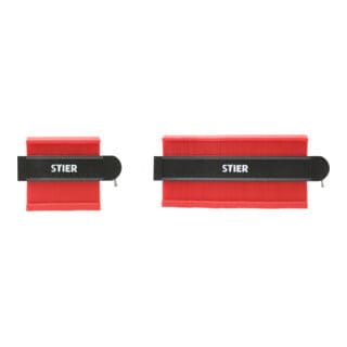 Konturenlehre Set 310 mm und 180 mm, mit Feststeller, Kontur-Vervielfältigungslehre - Stier