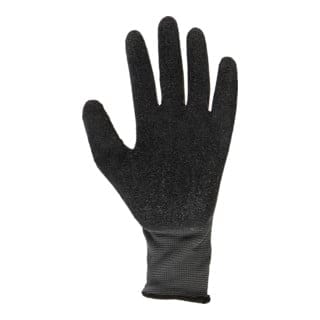 Montagehandschuh, 12 Paar, Flex Grip, Größe 8, hochwertige Naturlatexbeschichtung, Exzellentes Tastgefühl, Schutz vor Flüsskeit & Kälte, gute