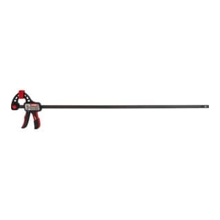 STIER Einhandzwinge, 900 mm Spannweite, 80 mm Ausladung, zum Spannen und Spreizen, ergonomisch geformter Griff