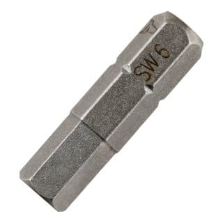 6KT-Bit 6 mm, Form c 6,3, Länge 25 mm 10 Stk - Stier
