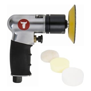 Mini-Polier-Satz MP-25, Länge 130 mm, 6-teilig, verschiedene Polierscheiben, ideal für detaillierte Polier- und Ausbesserungsarbeiten, vielseitig