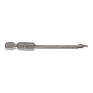 Stier - Fliesenbohrer 5 mm Größe, 1/4 Zoll Bit hex Sechskant, Härtewert 89HRA, YG6X-Metall, für (Schlag-)Bohrmaschine und Akkuschrauber, Viertel-Zoll