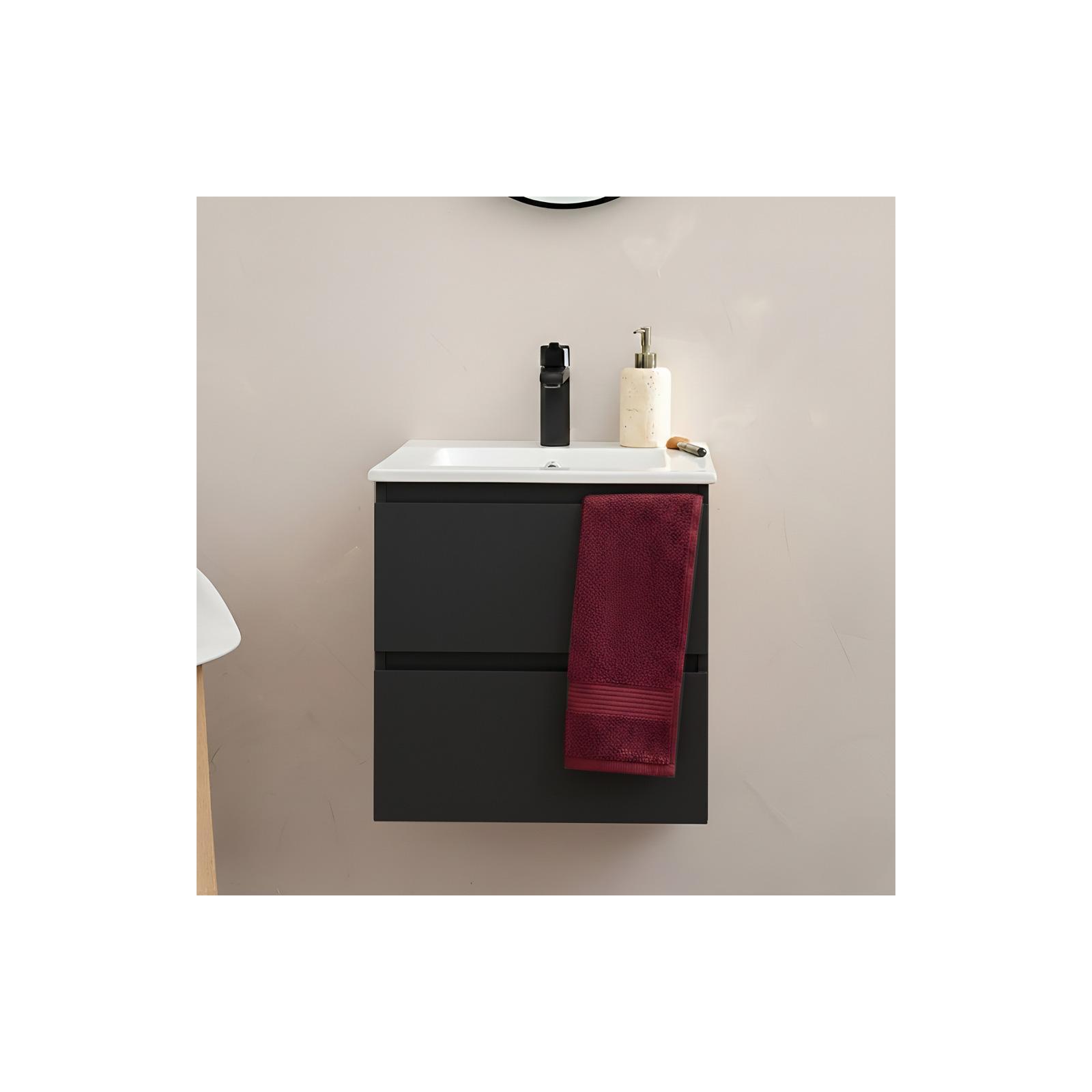 Meuble Vasque Sorrento 45cm Et Robinet Noir