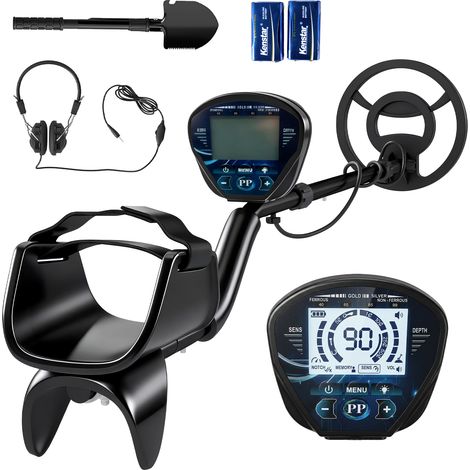 Metal Detector 3 Modalità Adulti, Bobina Impermeabile Ip68, Display Lcd