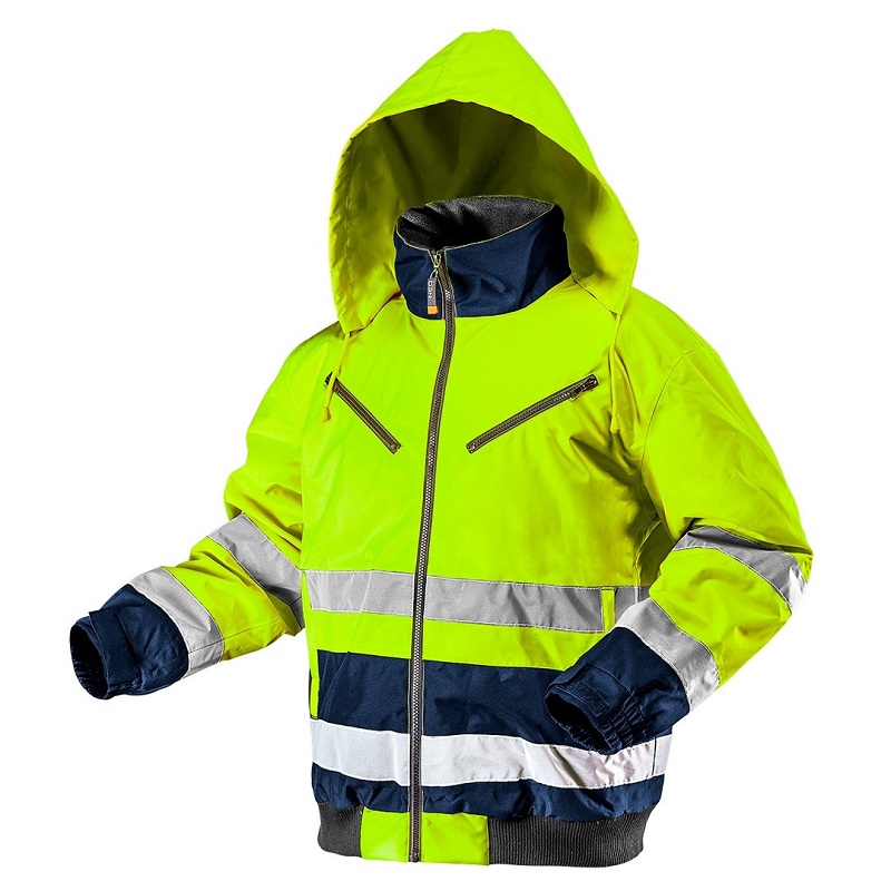 Gelbe, Isolierende Warn-arbeitsjacke, Größe L - T N81-710l