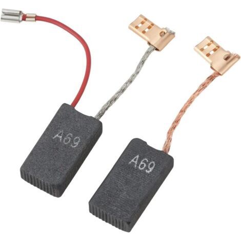 2 Carbon Brushes For Hammer Drill 6.3 X 12.5 X 23 Mm 11264evs 11241evs Compatible With Gbh5-40de