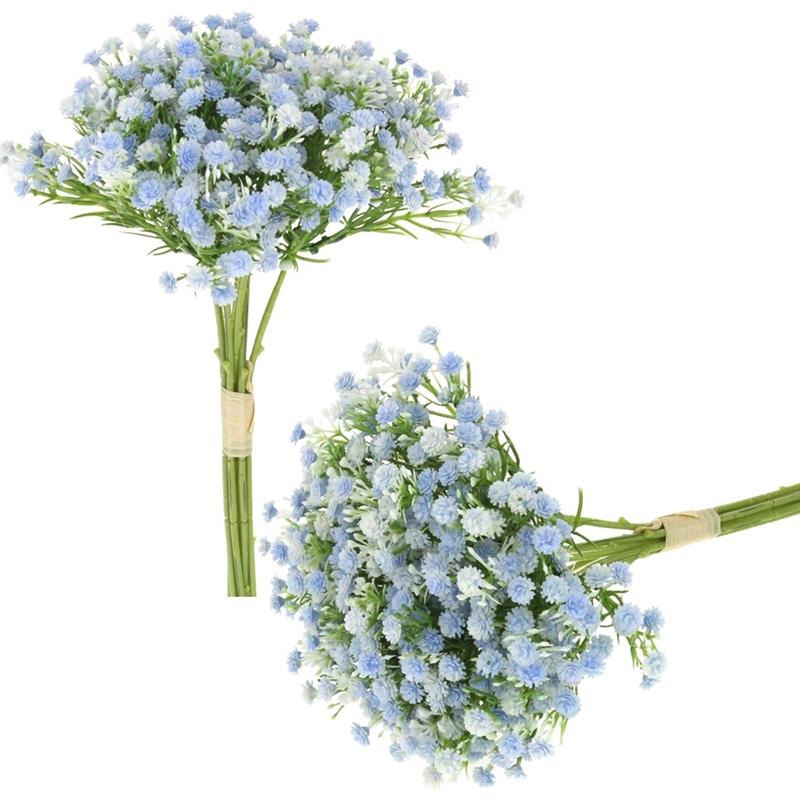 Dekorativer Schleierkrautstrauß Aus Künstlichen Blumen Für Die Vasendekoration, Blau