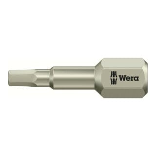 Wera 3840/1 TS 6KT-Bits, Edelstahl, Schlüsselweite (zöllig) 7/64", Länge 25 mm 10 Stk