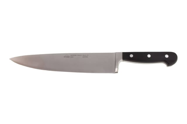 STUBAI Kochmesser geschmiedet, breite Form, Klingenlänge: 200 mm, schwarz