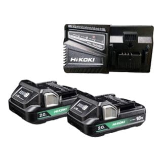 Booster Pack 2x Akku BSL1820M 18V 2,0 Ah + Ladegerät UC18YFSL UC18YFSLWFZ - Hikoki