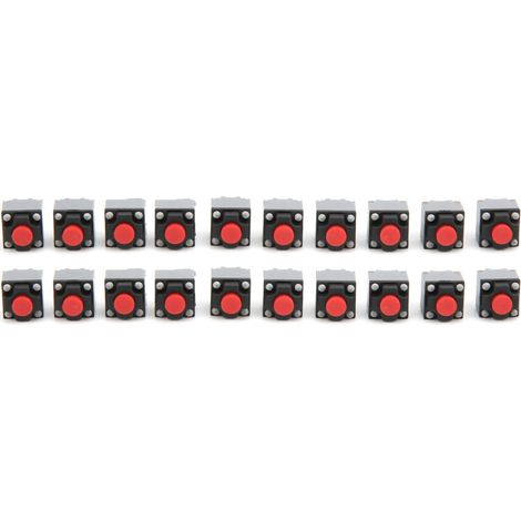 20pcs 6x6x7.3mm Tactile Push Button Switch Tanche Micro Tact Switch.
