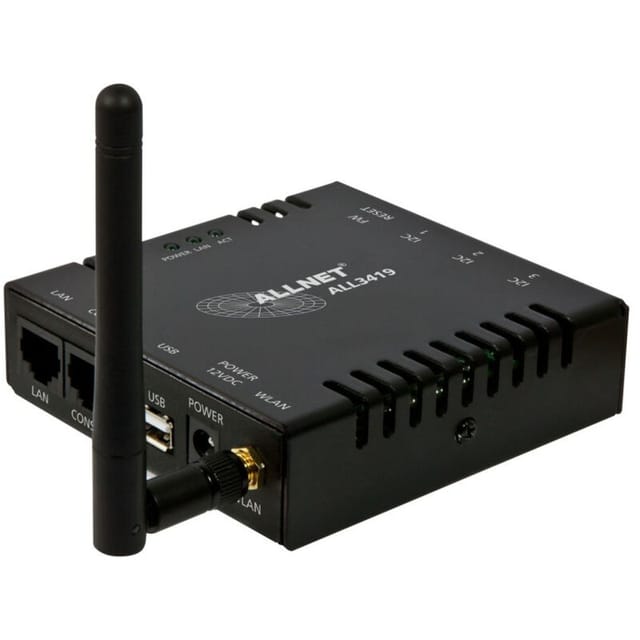 ALL3419 Drahtlos und verkabelt Schwarz - Allnet