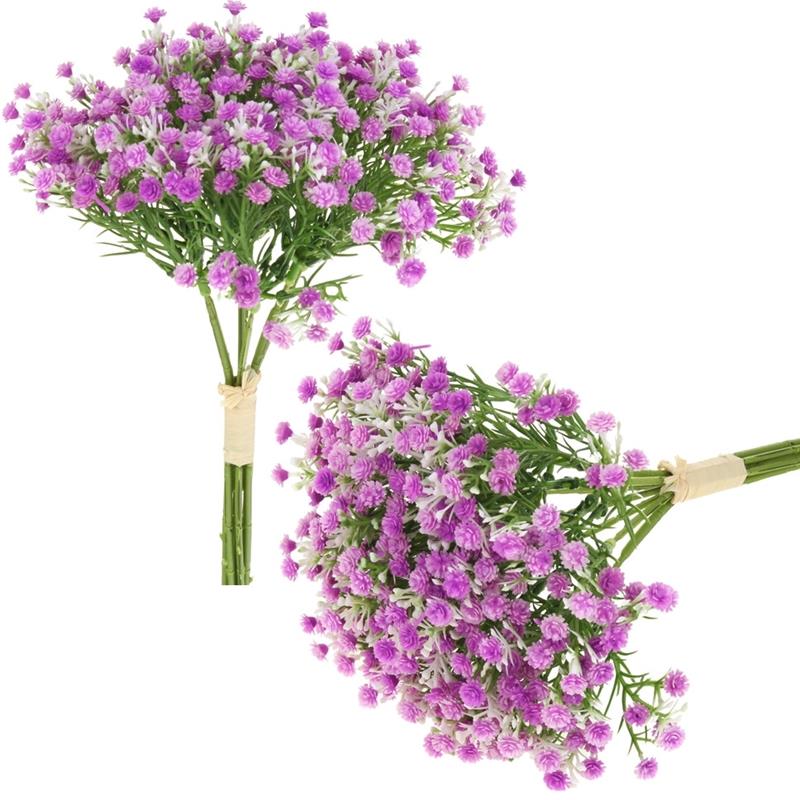 Dekorativer Schleierkraut-strauß Aus Künstlichen Blumen Für Die Vasendekoration, Lila