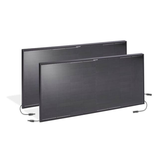 Esotec - 2x monokristallines Solarmodul, 135Wp, 37V, MC4, wetterfest, 131078
