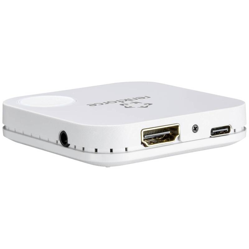 [neuwertig] B-ware Renkforce Streaming Box Empfänger Wifi Kabellos Weiß Ios Android Mac Windows 981