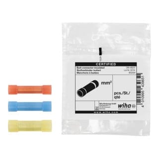 Wiha - Stoßverbinder isoliert 100 St. nach din 1.5 - 2,5 mm² (43966)