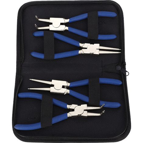 Jeffergarden 4pc Professional 7 "interne Externe Droite Circlip Snap Ring Pinces Set De