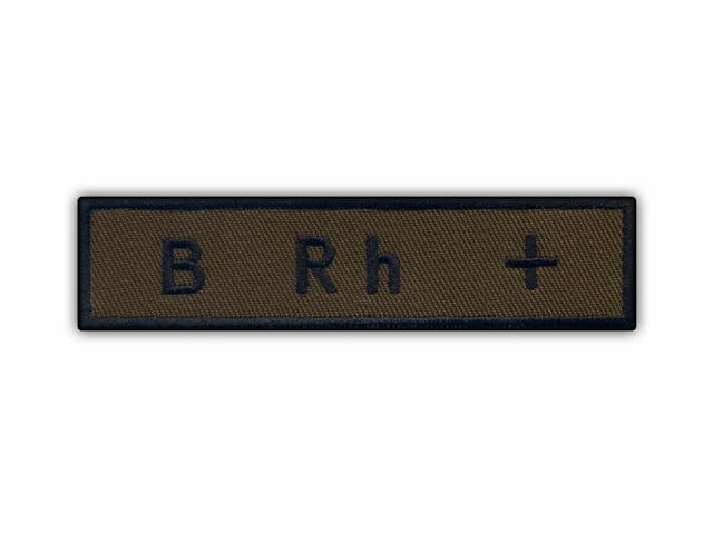 Patchion Blutgruppe B Rh + - Aufnäher - Gestickter Aufnäher/Abzeichen/Emblem
